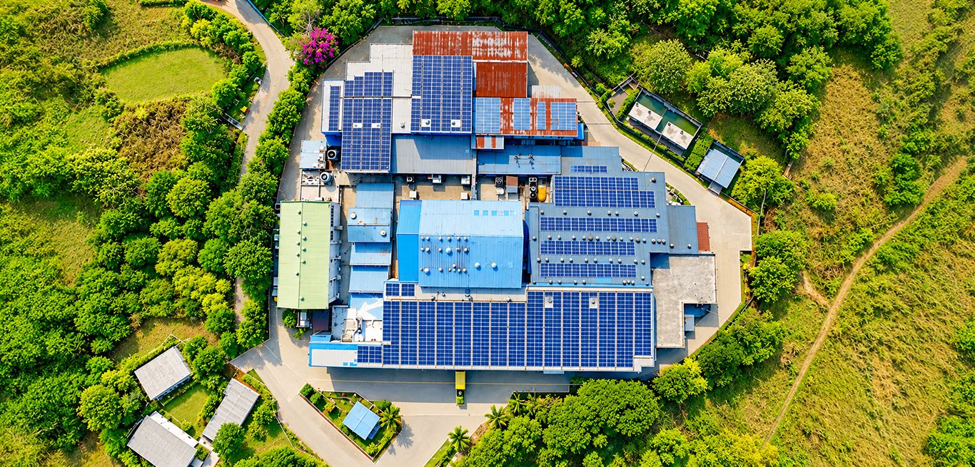 Aerial view of a Supreme Industries manufacturing plant